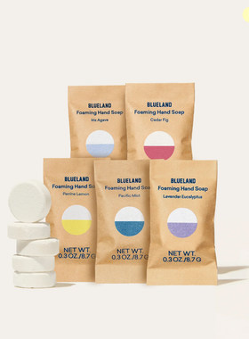 Blueland-丰富绵密泡沫100%无塑料材质呵护肌肤爱护地球 洗手液片