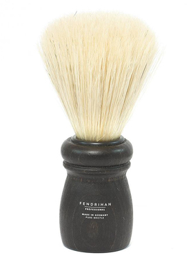 Fendrihan-轻按摩去角质 专业猪鬃毛男士剃须刷 黑色榉木手柄