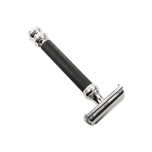 Parker-美国帕克 76R 黑色镀铬手柄 蝶式梳开双刃安全剃须刀