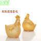陶瓷金鸡金猴金狗金鼠摆件公鸡母鸡卡通储蓄罐中号大号吉祥物礼品