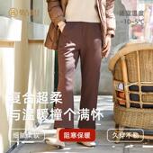 贴心女哥弟纹复合超柔大码 2070 直筒裤 运动休闲裤 中老年外穿秋冬季