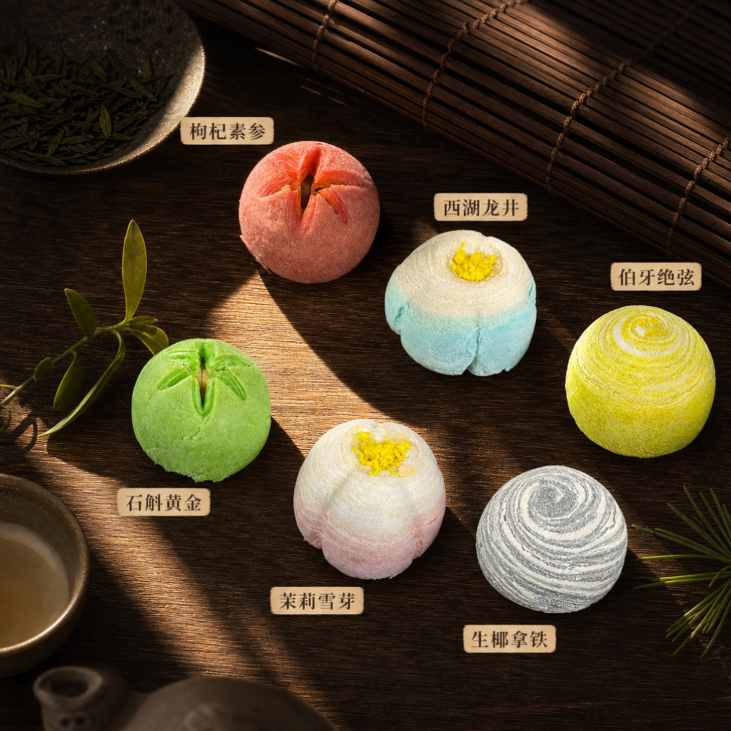 清真月饼药食同源茶酥月饼手工流心中式糕点星球酥茶点中秋节团购