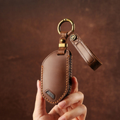 双缝线起亚 KN车钥匙套跨境KIA索兰托嘉华商务车专用手工真皮壳包