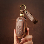 Q5L专用手工真皮保护壳扣 A6L 双缝线奥迪车钥匙套A3