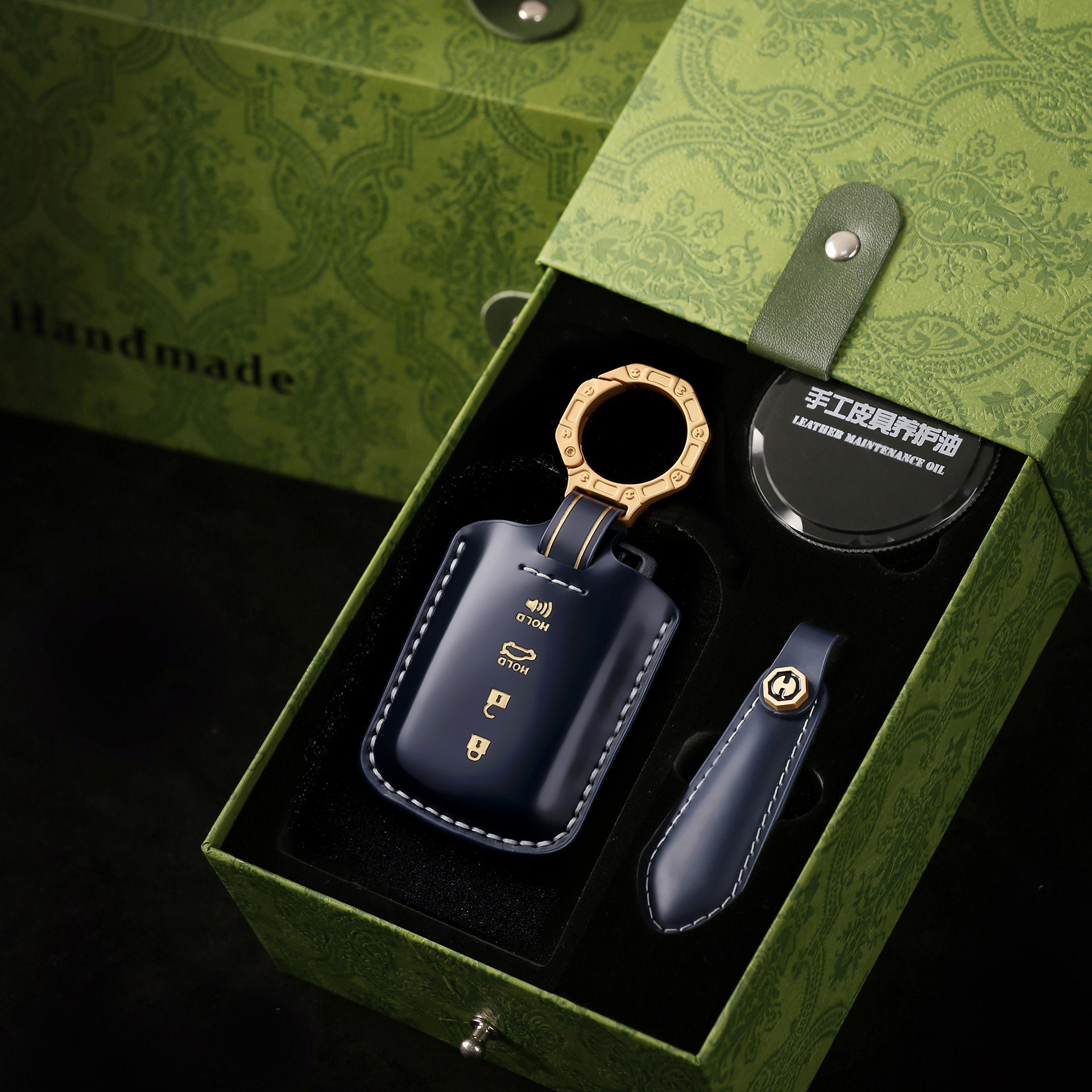 马臀风老款丰田钥匙套兰德酷路泽陆地巡洋舰普锐斯普瑞维亚真皮包