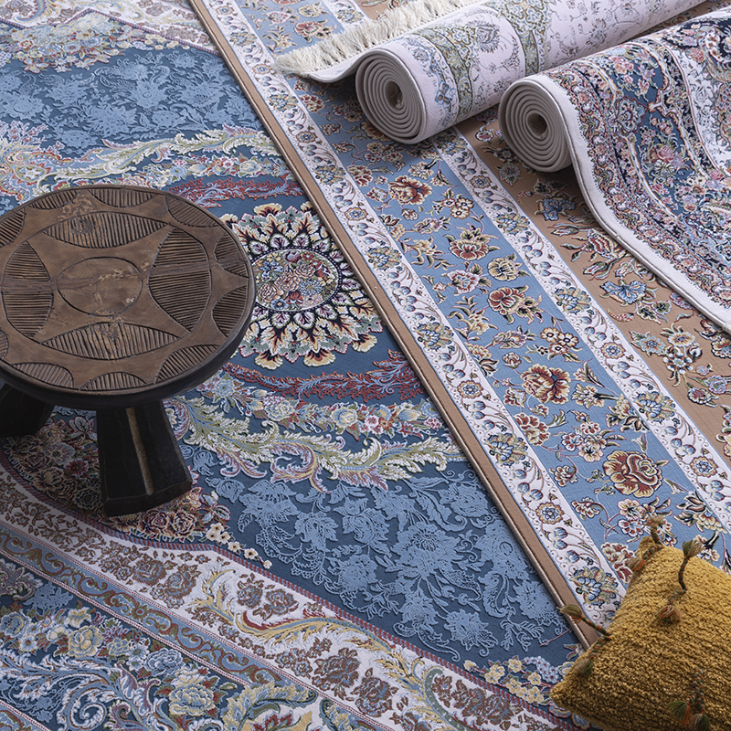 欧式风高密度别墅卧室波斯地毯