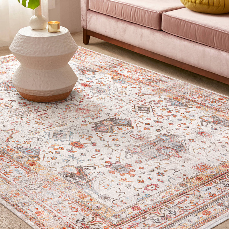 视觉味道 编织地毯美式复古ins风客厅茶几地垫卧室房间进口床边毯,居家布艺,地毯,淘宝优惠券,粉丝福利购,淘宝优惠卷