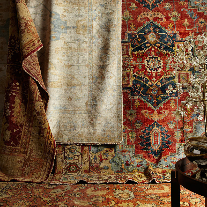 羊毛地毯手工打结收藏宫廷复古奢华美式欧式客厅卧室别墅会客厅,居家布艺,地毯,淘宝优惠券,粉丝福利购,淘宝优惠卷