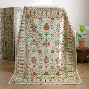 视觉味道 阿富汗进口手工打结羊毛地毯游牧民族编织无胶地毯15806