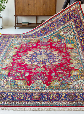 视觉味道 伊朗Tabriz手工羊毛地毯客厅进口高端欧美式波斯160800