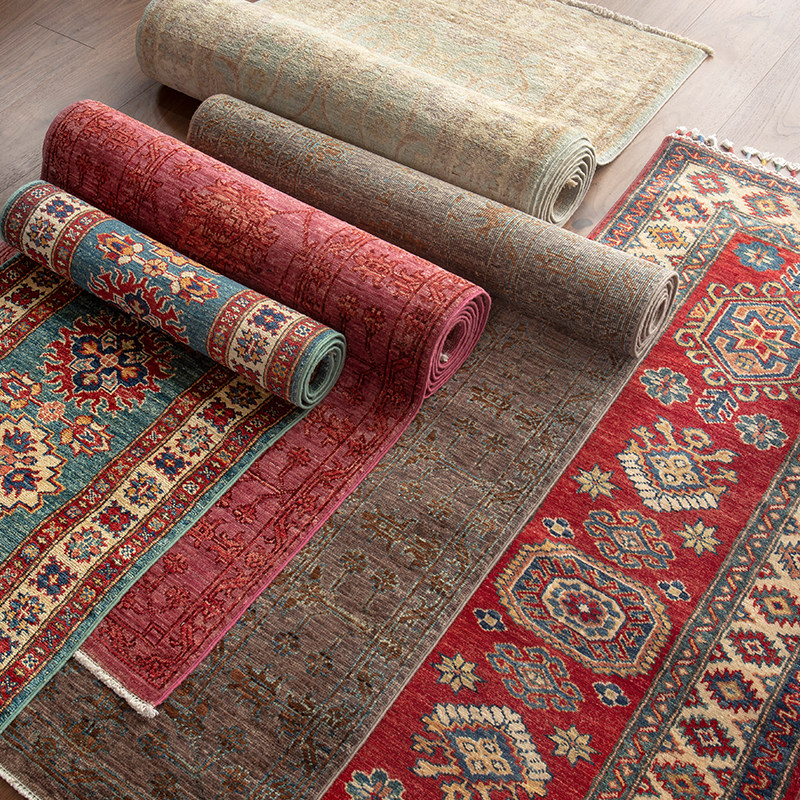 阿富汗进口美式复古波斯纹样民族风走道玄关手工羊毛床边卧室地毯,居家布艺,地毯,淘宝优惠券,粉丝福利购,淘宝优惠卷