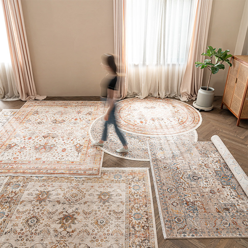 土耳其进口客厅地毯复古美式ins风茶几毯波西米亚卧室房间床边垫,居家布艺,地毯,淘宝优惠券,粉丝福利购,淘宝优惠卷