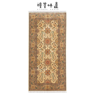 视觉味道 阿富汗进口地毯收藏复古客厅羊毛手工打结异域风长条