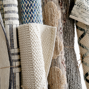 印度进口 手工羊毛沙发茶几北欧地毯简约现代客厅卧室榻榻米地毯