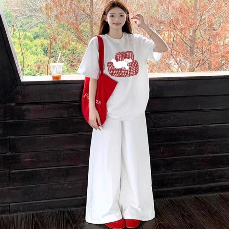 纯棉白色短袖t恤女2025新款爆款夏季正肩设计感小众宽松半袖上衣