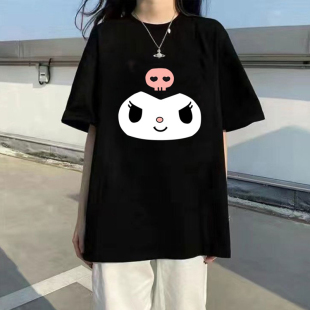日系黑暗库洛米短袖t恤女2026新款夏季学生宽松ins学院风半袖上衣
