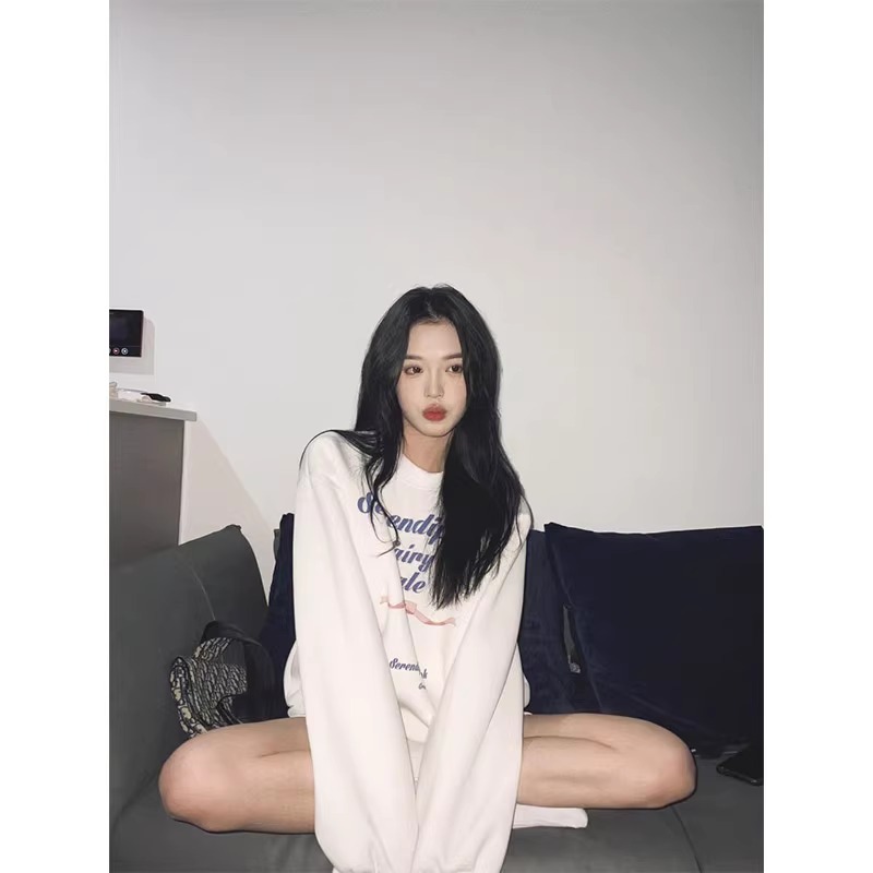 加绒加厚宽松纯棉oversize卫衣