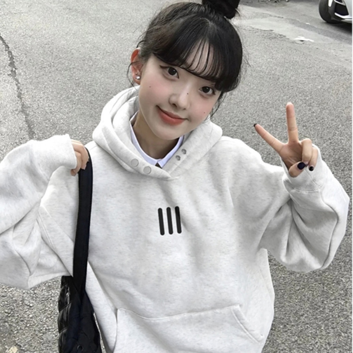 【重磅纯棉】秋冬美式连帽卫衣女