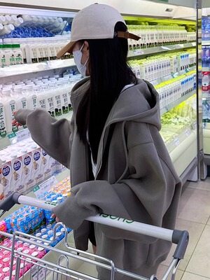 常规宽松纯棉美式复古卫衣