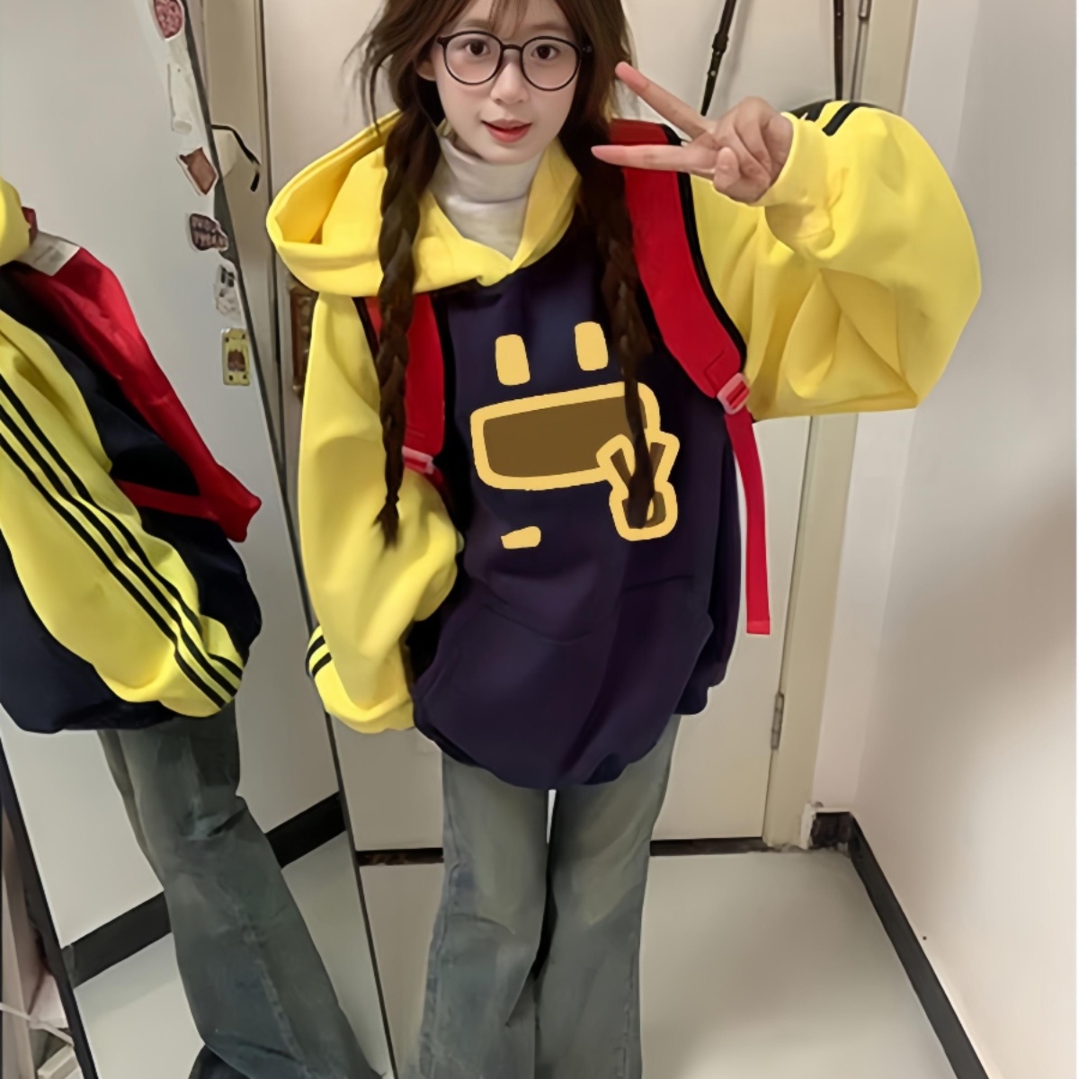 【重磅纯棉】秋冬美式连帽卫衣女