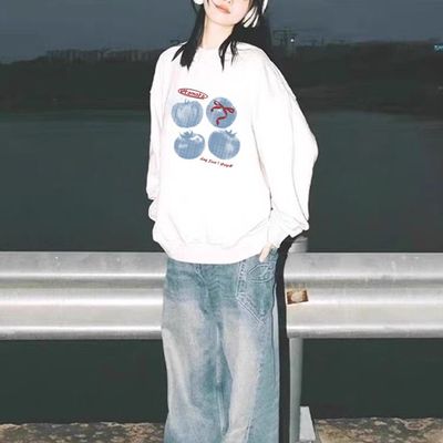 【重磅纯棉】秋冬加绒圆领卫衣女