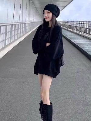 加绒加厚宽松纯棉oversize卫衣