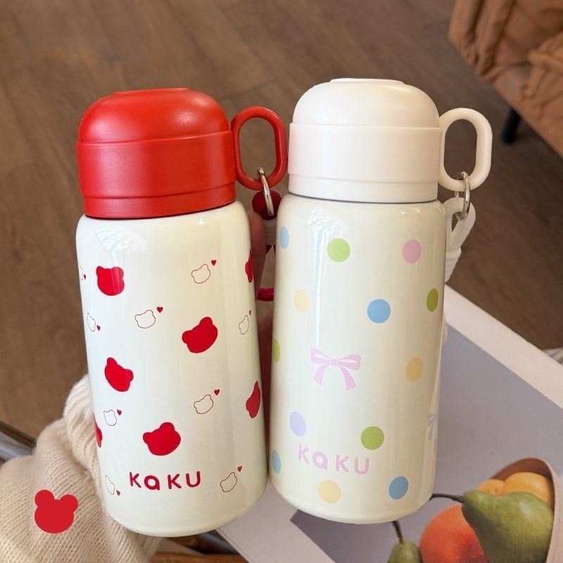 弹跳316不锈钢保温杯高颜值可爱