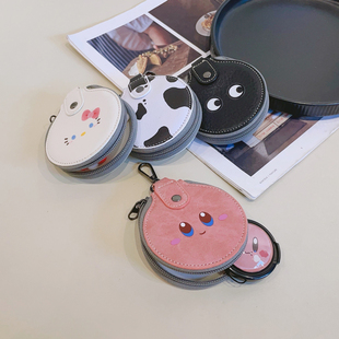 卡通镜头盖收纳包 读卡器内存卡收纳袋 镜头盖防丢包 钥匙零钱包