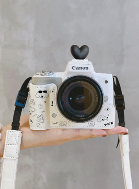 适用于佳能R50保护套R10R8R50V壳200D二代m50索尼ZVE10ZV1M2a6000