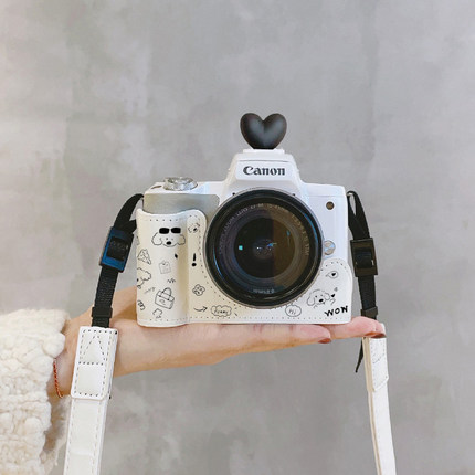 适用于佳能R50保护套R10R8R50V壳200D二代m50索尼ZVE10ZV1M2a6000