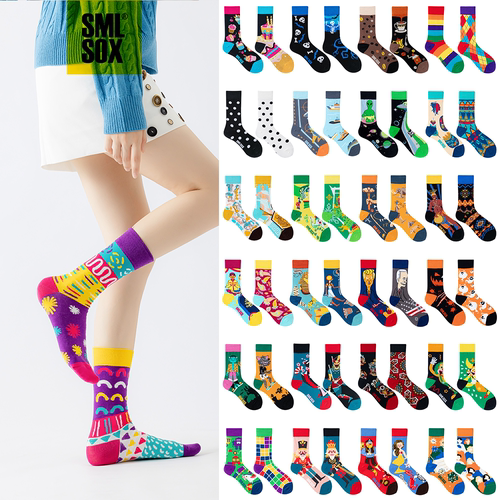 百搭不对称鸳鸯时尚AB潮袜SMLSOX