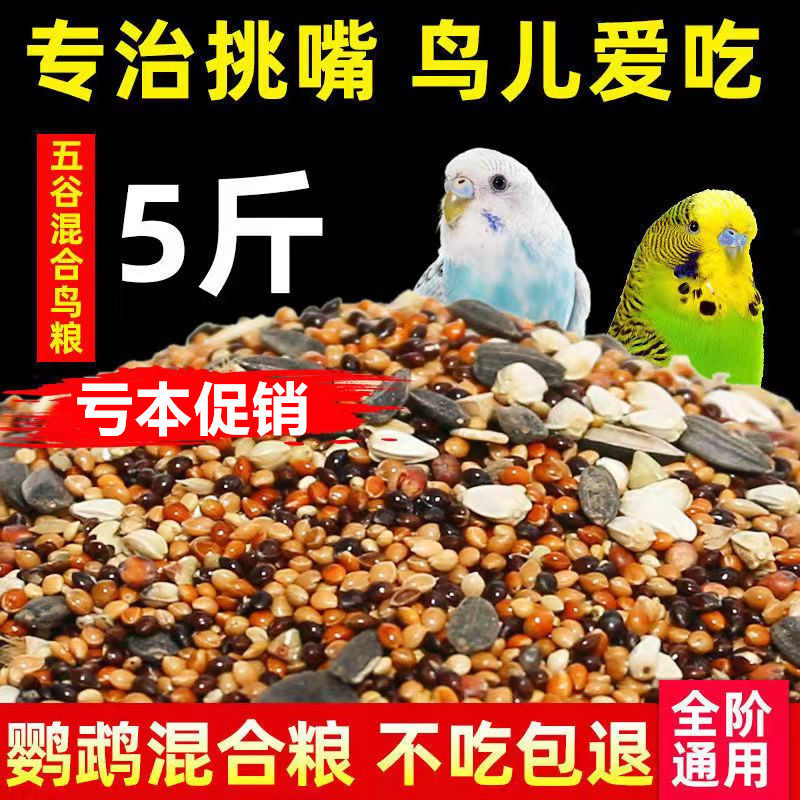 玄风鸟粮活体料鹦鹉带壳小米鸟食鸟
