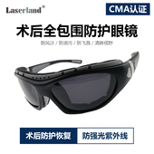 软包围近视飞秒白内术后防护眼镜透气防风墨镜偏光镜
