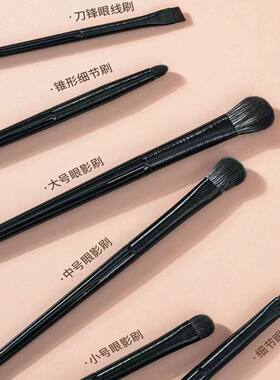 眼部化妆刷沧州软毛眼影刷6支套装眼妆卧蚕眼线刀锋眼部细节小号
