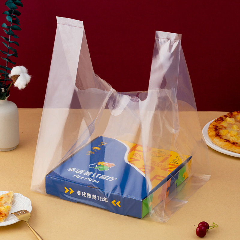 磨砂透明西点包装袋披萨打包袋6寸8寸10寸12寸外卖pizza袋子定制