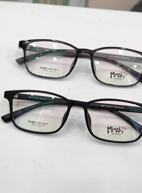 19637超轻TR90近视眼镜框架超轻舒适可配度数全框镜架55□17男士
