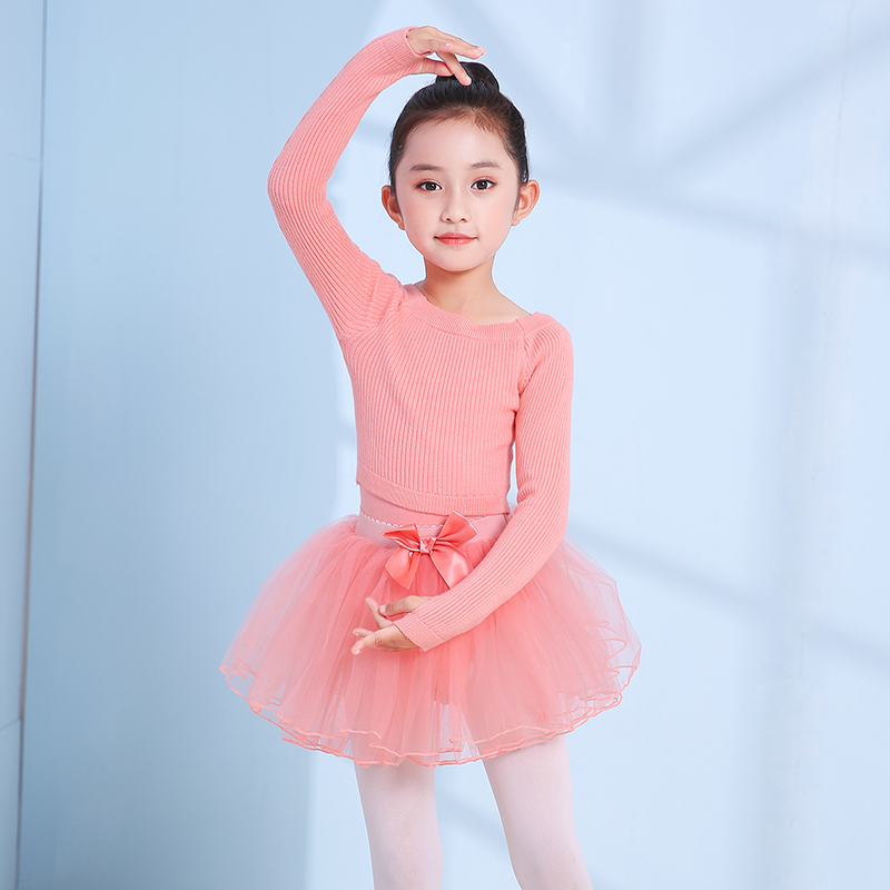 舞蹈小毛衣舞蹈服套装保暖上衣