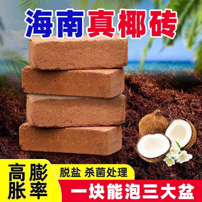 椰砖营养土养花通用型椰糠植物花土种菜泥土脱盐肥多肉土壤种植土