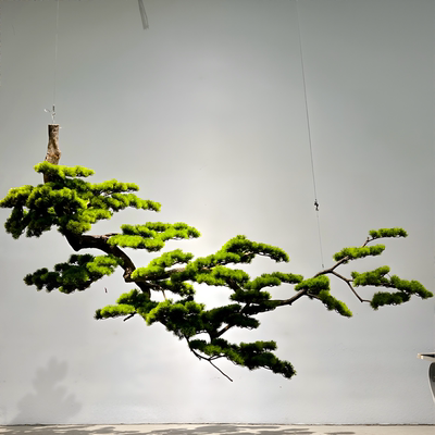 仿真松树迎客松垂吊装饰造型树