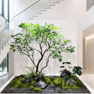 精品仿真绿植马醉木室内景观酒店橱窗造景别墅天井假树楼梯下装饰