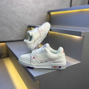 厚底百搭单棉通穿板鞋 秋冬新款 纯色皮面压花休闲鞋 男女同款 胖丁鞋