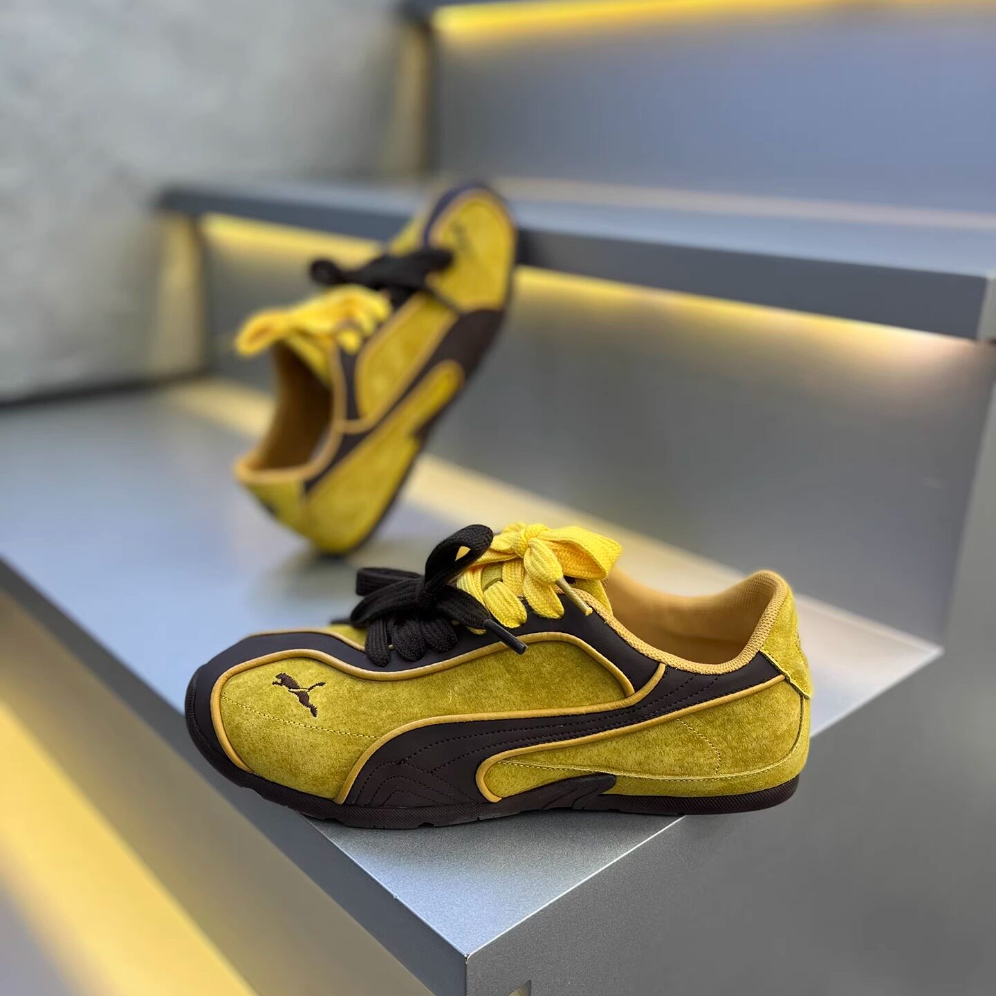 2025款软底德训鞋男磨砂皮面复古运动鞋秋冬百搭休闲板鞋透气男鞋