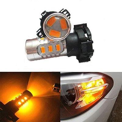 适用奔驰R300宝马Z4 3系5系X5路虎发现4 LED解码前转向灯泡PY24W