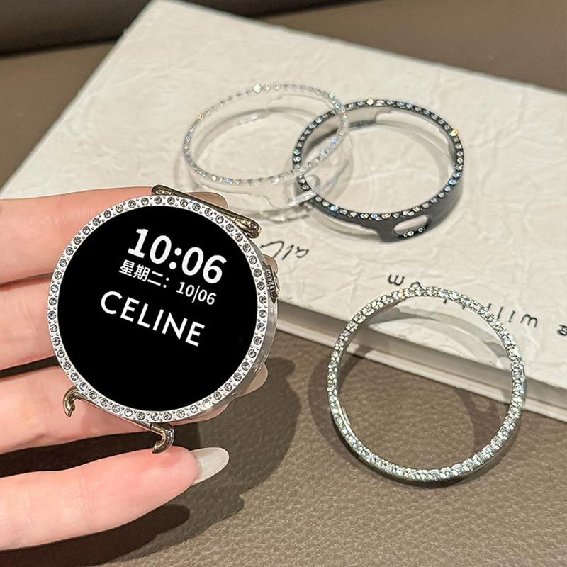 适用华为gt6手表保护壳41MM镂空壳PC镶钻gt4边框防摔轻奢高级GT5,智能设备,智能手表/手环保护壳,淘宝优惠券,粉丝福利购,淘宝优惠卷