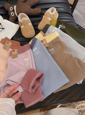 儿童保暖磨毛加绒秋裤校服神器秋冬季加厚轻盈保暖裤男童女打底裤