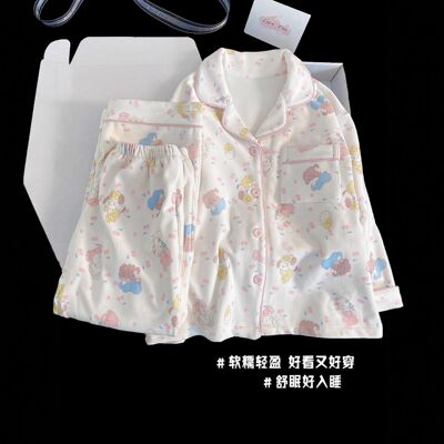 儿童睡衣秋冬款德绒加厚珊瑚绒女童长袖春秋季女孩家居服2025新款