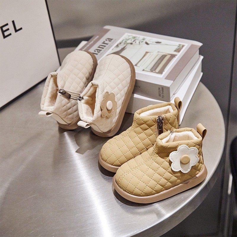 宝宝鞋子女宝靴子秋冬加绒棉鞋公主短靴女童鞋子婴儿学步鞋小童鞋,童鞋/婴儿鞋/亲子鞋,雪地靴,淘宝优惠券,粉丝福利购,淘宝优惠卷