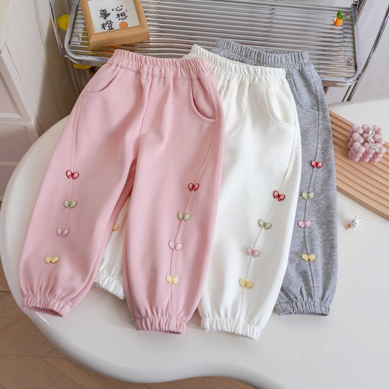 女宝宝洋气休闲卫裤秋季小女孩儿童春秋款韩版百搭外穿时髦运动裤