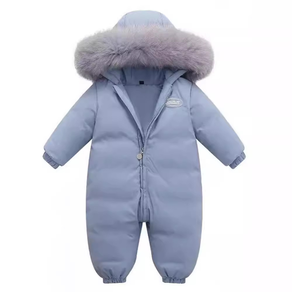 2024新款新生儿婴幼儿羽绒服连体衣男女宝宝连体衣爬服外出哈衣