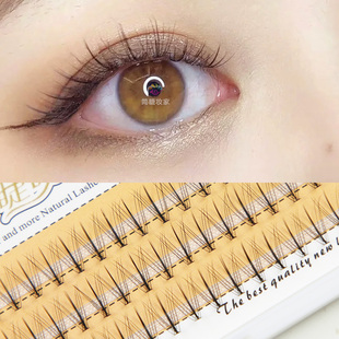 辣辣推荐睫吻a型毛单株漫画芭比朵毛鱼尾仙女毛自然分段式假睫毛